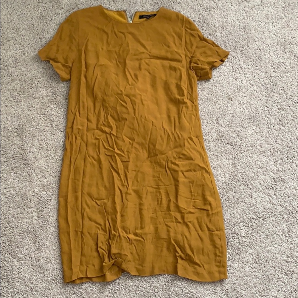 Mustard Short Sleeve Dress